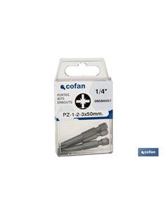 Surtido Puntas 1/4 Pz-1-2-3 X 50 2