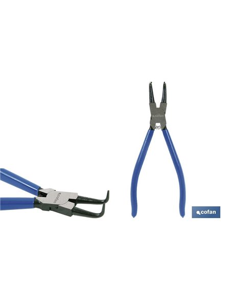 Alicates Circlip Interior Curvo M-125 Mm