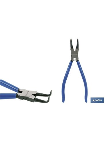 Alicates Circlip Interior Curvo M-225 Mm