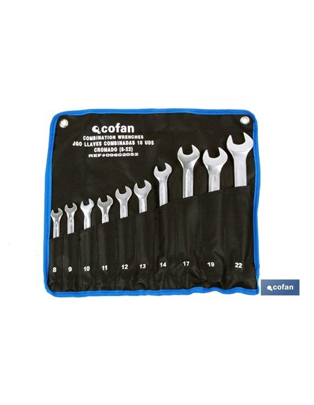 Set 17 Pcs Llaves Combinadas De 6 A 22