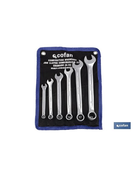 Set 17 Pcs Llaves Combinadas De 6 A 22