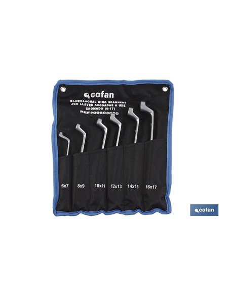 Set 8 Pcs Llaves Acodadas De 6-7 A 20-22