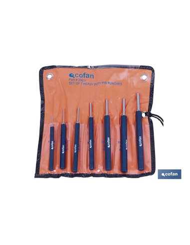 Conjunto 7 Pcs Botador Cilindrico 1,5-6 Mm