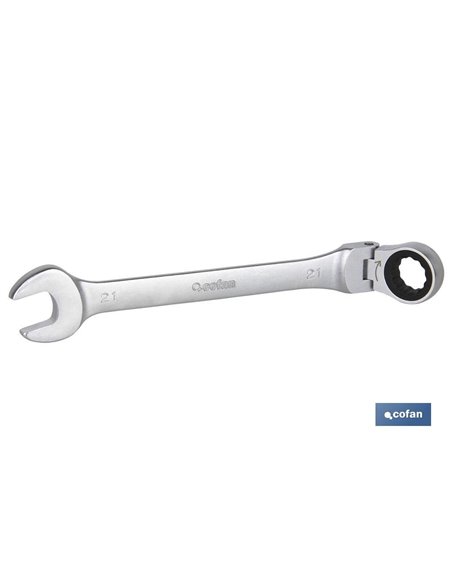 Llave Combinada Articulada 180º De Carraca 13mm