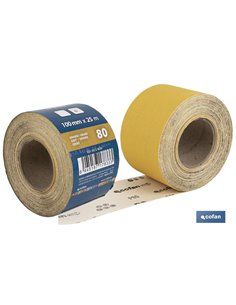 Rollo Lija De Papel 100 X 25 M. G.80 2