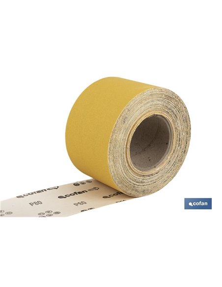 Rollo Lija De Papel 100 X 25 M. G.80