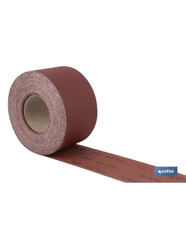 Rollo Lija Tela Universal 100 X 25 M. G.80