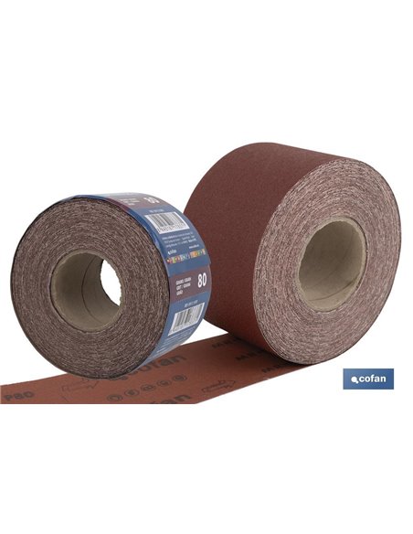 Rollo Lija Tela Universal 100 X 25 M. G.80