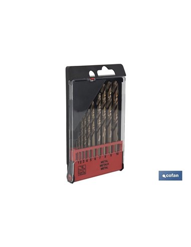 Estuche Brocas Hss-Co - Medidas: 1 - 10 Mm (10 Pcs.)