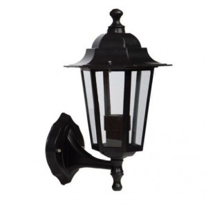 Farola de jardín con brazo por bajo E27 LED