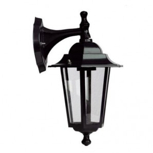 Farola de jardín con brazo por arriba E27 LED