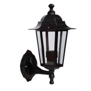 Farola de jardín con brazo por bajo E27 LED