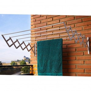 Tendedero Extensible Pared Aluminio 1,00 Metros 2