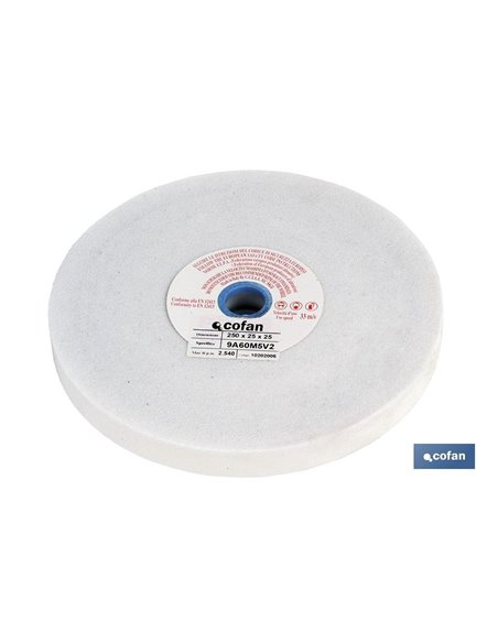 Roda Abrasiva Branca 200x25x32 Gr.60