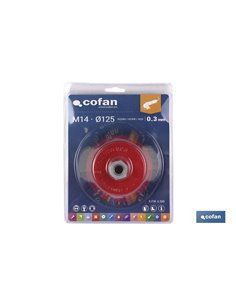 Cepillo Copa Ondulado M14 Ø85 Acero 0.3mm 2