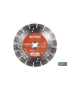 Disco Diamante Cantero Standard H-12mm, 230mm
