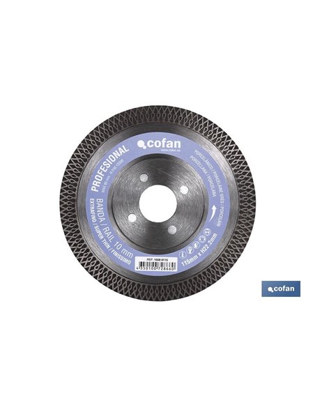 Disco Diamante Porcelanico Extrafino H-10mm, 115mm