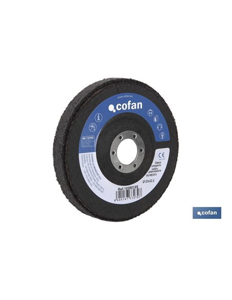 Disco Compacto Vellon para Amoladora Ø115 4a Desbaste