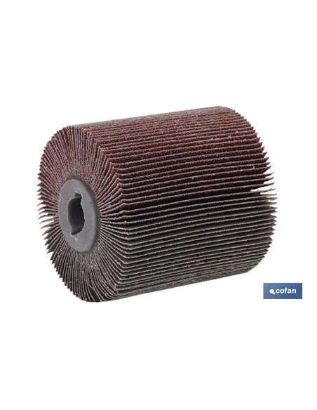 Cilindro Cepillo De Lamina con Tela Abrasiva G-40