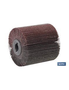 Cilindro Cepillo De Lamina con Tela Abrasiva G-60 2