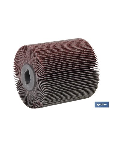 Cilindro Cepillo De Lamina con Tela Abrasiva G-60