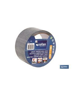 Fita adesiva cinza 180 mícrons 50 mm x 10 M