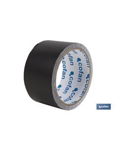 Cinta De Aluminio Negra 30 Micras 50 Mm X 10 M
