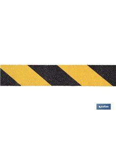 Cinta Antideslizante Amar/Neg 18mts X 50mm