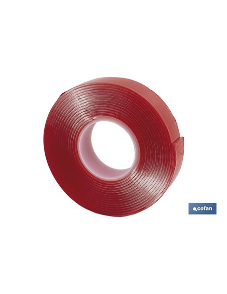 Cinta Doble Cara Extrafuerte Bricofan 19 Mm X 10 M