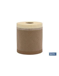 Rollo Cinta Crepe+Papel Kraft (10cm X 45m)