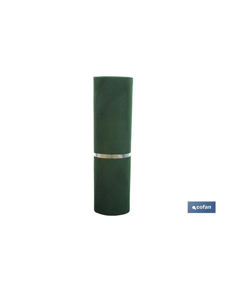Malla Plast. Cuadrada Jardin 5mm Verde 1x25m