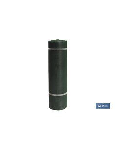 Malla Plástico Cuadrada Jardin 10mm Verde 1x25m 2