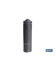 Malla Plástico Cuadrada Jardin 10mm Gris Plata 1x25m 2
