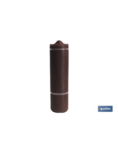 Malla Plástico Cuadrada Jardin 10mm Marron 1x25m