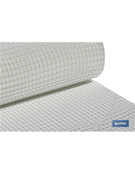 Malla Plástico Cuadrada Jardin 20mm Blanco 1x25m
