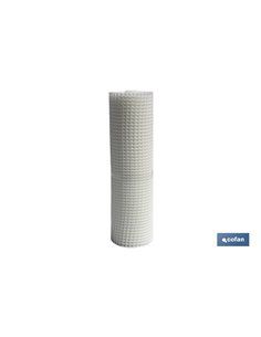 Malla Plástico Cuadrada Jardin 20mm Blanco 1x25m 2