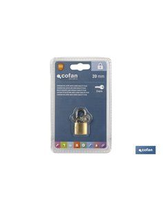 Candado Latón A/Largo Quality Plus 25mm Llaves Iguales 2