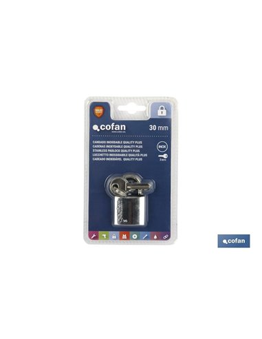 Candado Inoxidable A/Largo Quality Plus 40mm