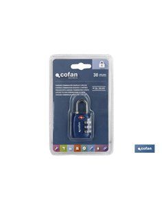 Candado Combinación Equipaje Tsa 3 Dígitos 30 Mm 2