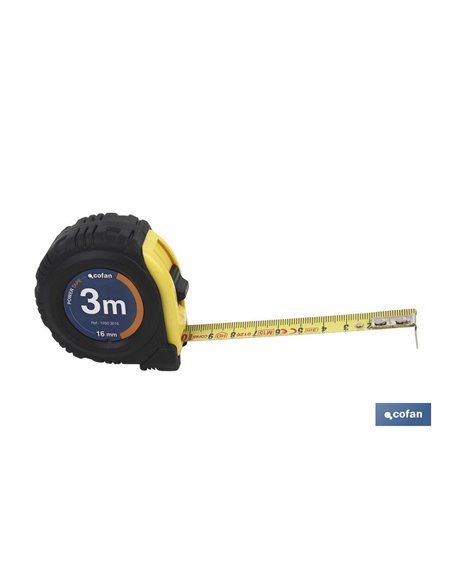 Flexómetro Protec. Goma 25mm X 8mts