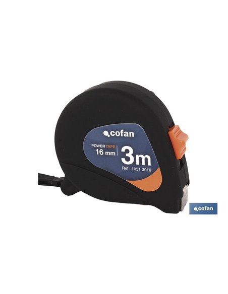 Flexómetro Antideslizante 16mm X 3 Mts