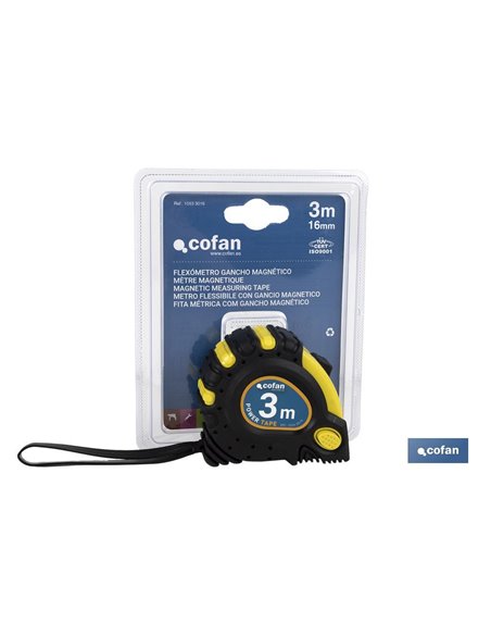 Flexómetro Magnético 16mm X 3mts