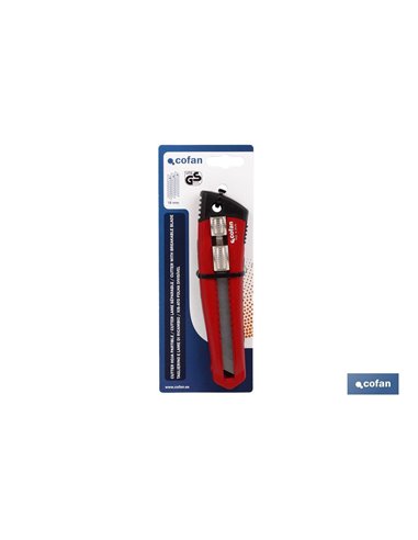 Cutter Hoja Partible 18mm Cuerpo Zamak