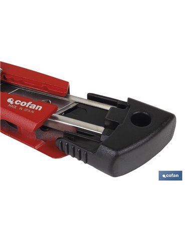 Cutter Hoja Partible 18mm Cuerpo Zamak