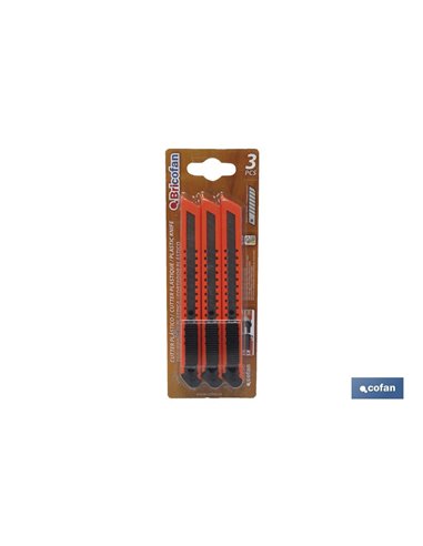 Pack 3 Cutters Abs En Blister Hoja 9mm