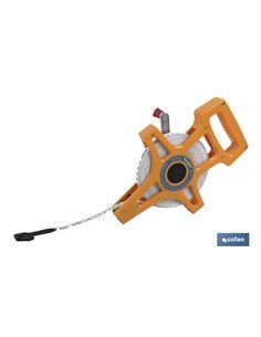 Cinta Métrica Fibra Vidrio Con Mango 30m 2