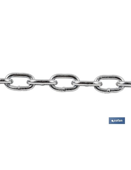 Cadena Cincada De 5 Mm.  (50 M.)