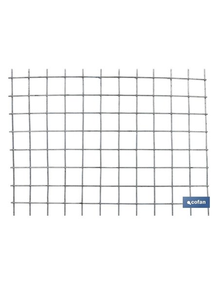 Malla Electrosoldada Galv.13x13x0,9mm (0,8x25m)