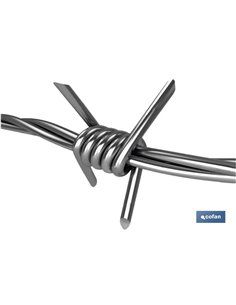 Arame farpado galvanizado 1,7 mm x 50 m 2