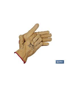 Blíster De Guante De Piel Vacuno Extra Resistente Talla 9